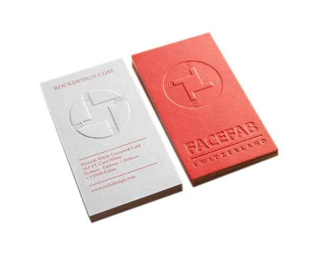 Embossed Business Cards