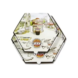 Custom Hexagonal Pizza Boxes