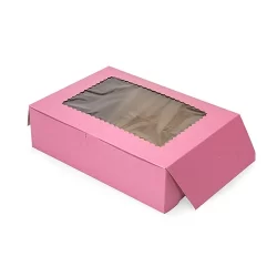 Pink-Bakery-Boxes-with-window-wholesale