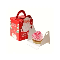 Custom Christmas Cupcake Boxes