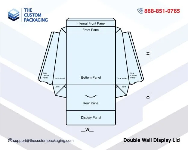 Double Wall Display Lid Boxes