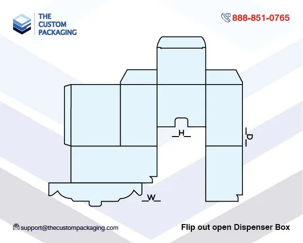 Flip Out Open Dispenser Box