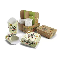 Custom Grease Repellent Takeout Boxes