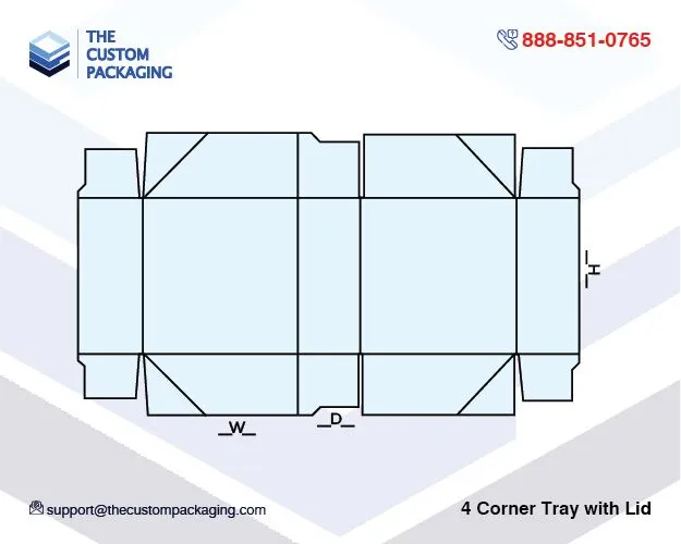 4 Corner Tray with Lid