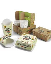 Custom Grease Repellent Takeout Boxes