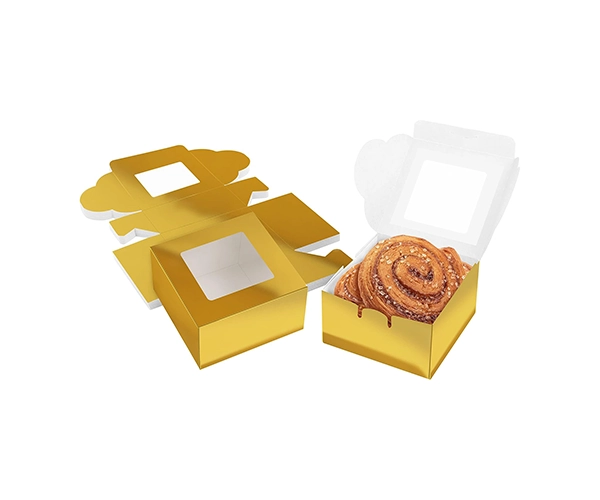 Gold Bakery Boxes