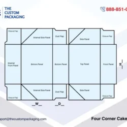 Four Corner Cake Box