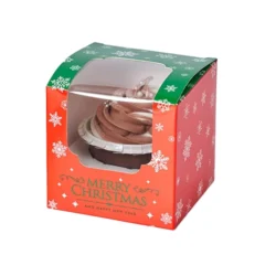 Custom Christmas Cupcake Boxes