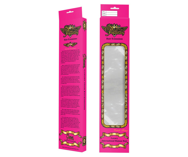 Custom Hangable Hair Extension Boxes