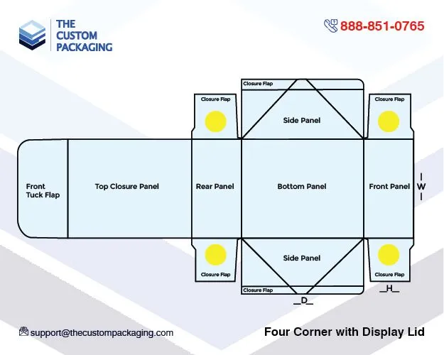 Four Corner with Display Lid