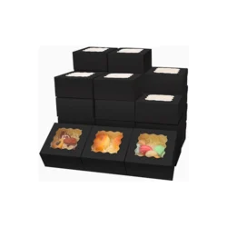 Black Bakery Boxes