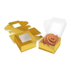 Gold Bakery Boxes
